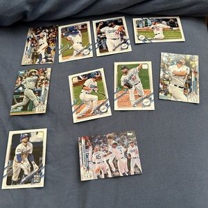 Dodgers baseball cards by topps
